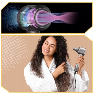 Suszarka do włosów PROFESJONALNA dyfuzor 4 dysze WIELOFUNKCYJNA mocna lekka